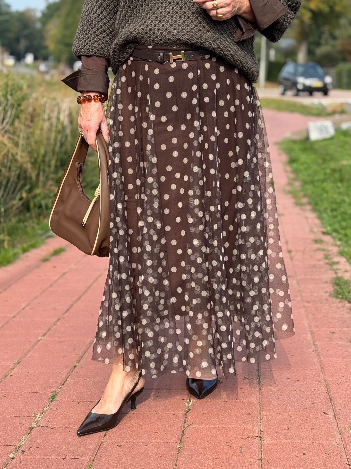DOLCE DOTS Rok - Bruin
