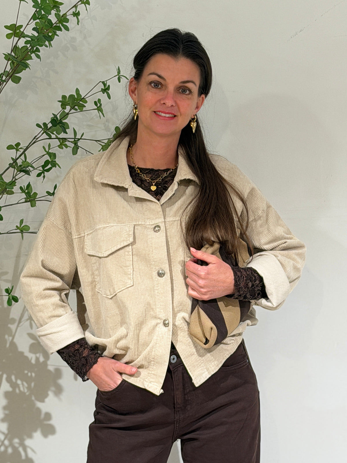 IVY RIB JASJE - BEIGE
