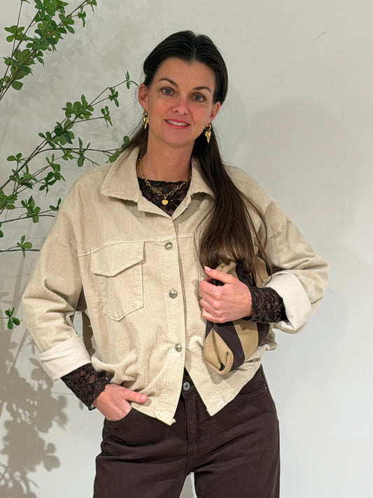IVY RIB JASJE - BEIGE