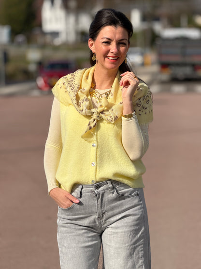 MAGLIA SPANCER - Geel