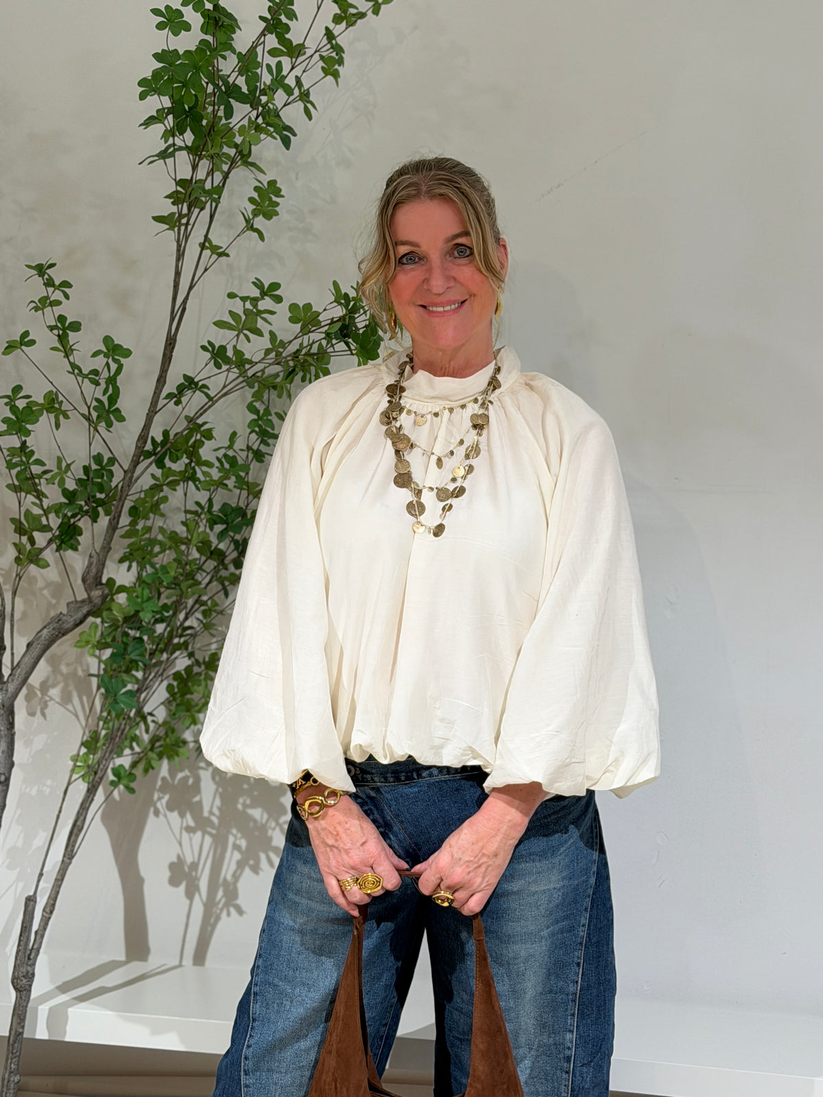 POSA  BLOUSE - ECRU