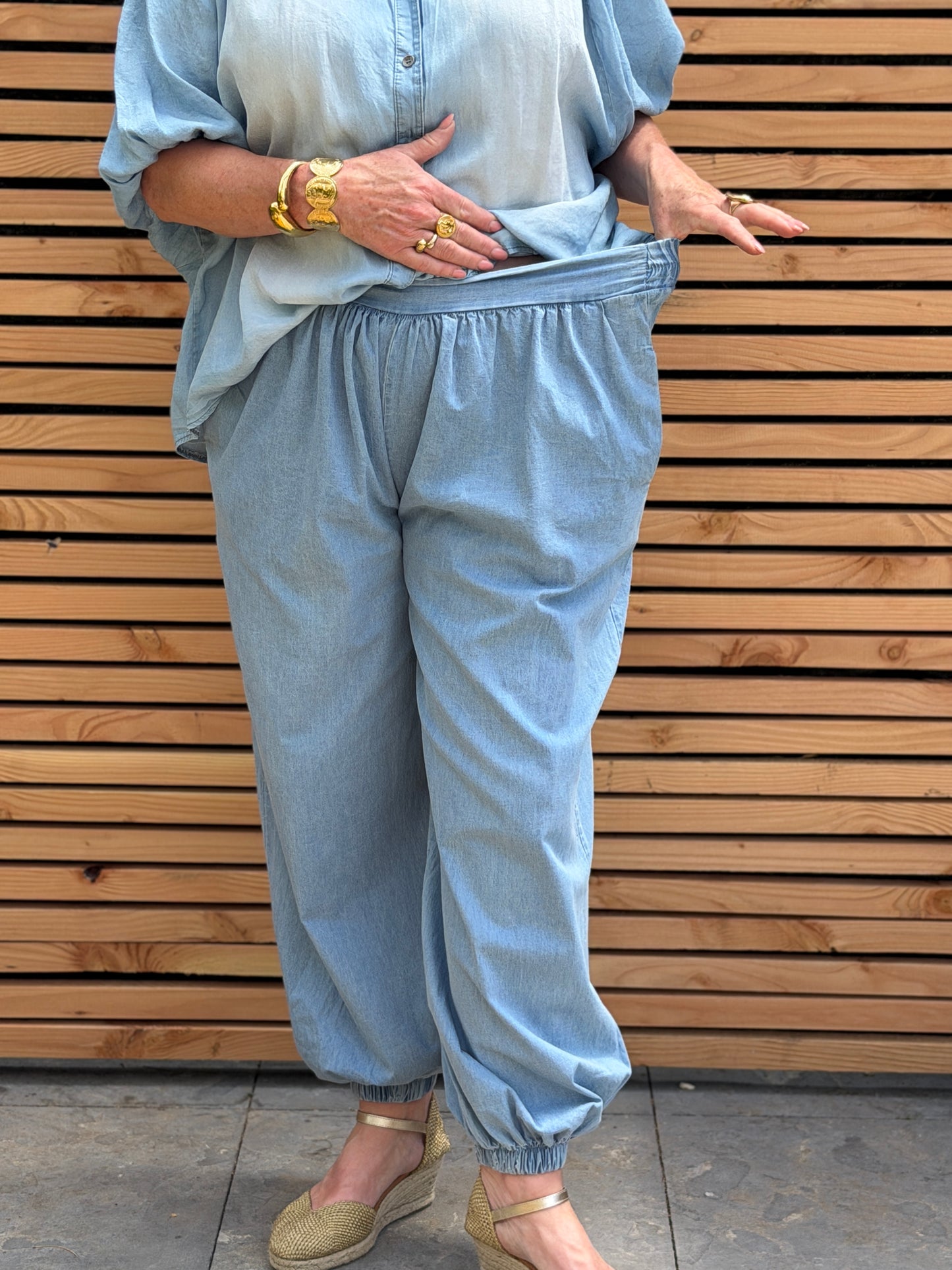 DENIM BALLOON BROEK