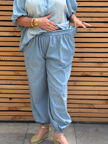 DENIM BALLOON BROEK