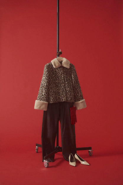 CUGIA Faux fur luipaardjas