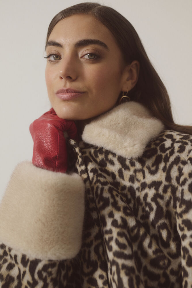 CUGIA Faux fur luipaardjas