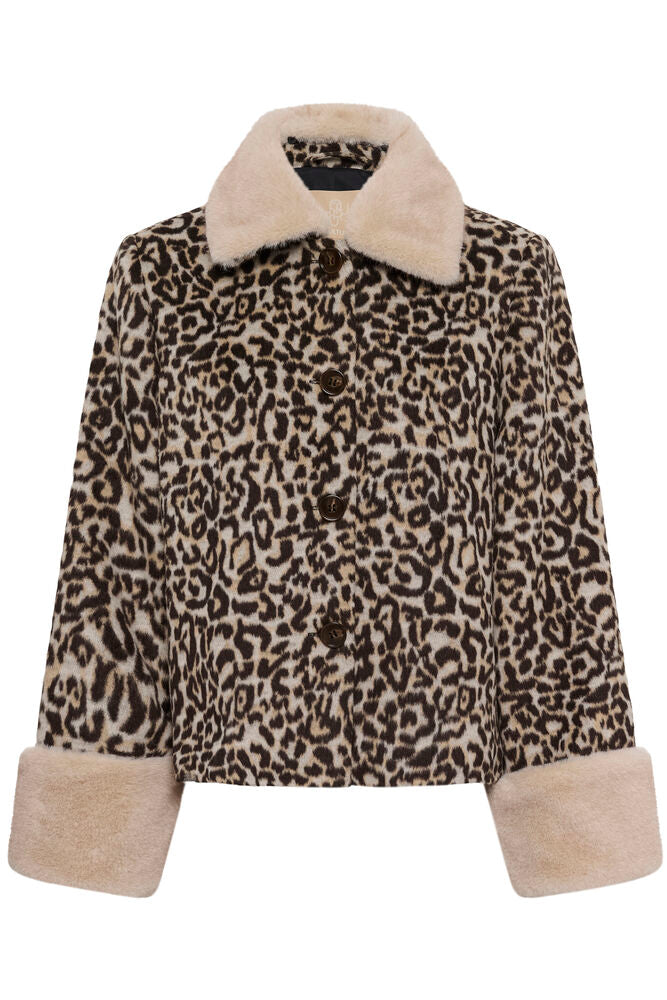 CUGIA Faux fur luipaardjas