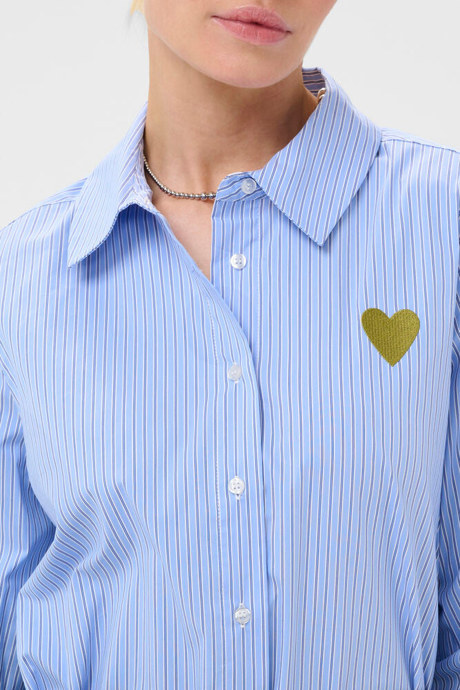 BONY BLOUSE- BLAUW