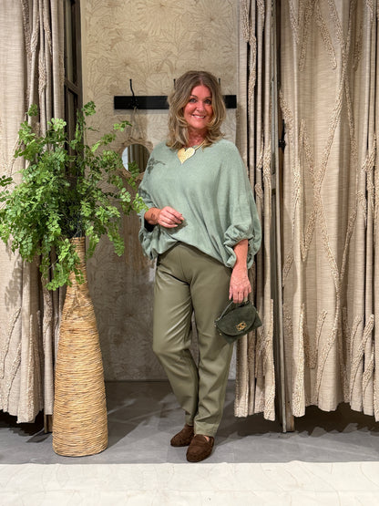 BRITT VEST - GROEN