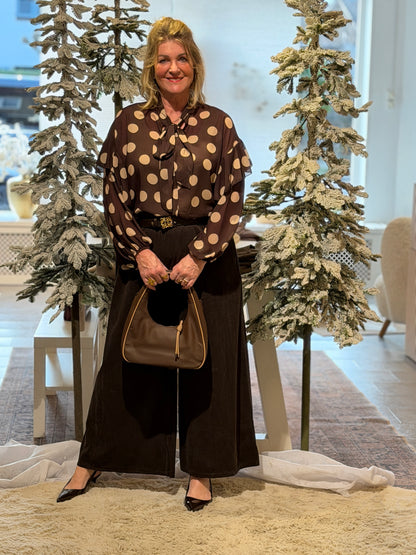 POLKA Blouse - Bruin