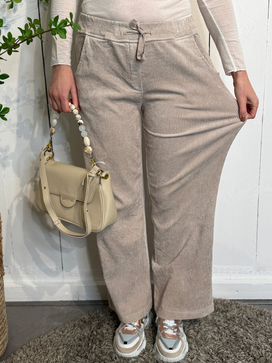 Super Stretch Wide Leg - Beige