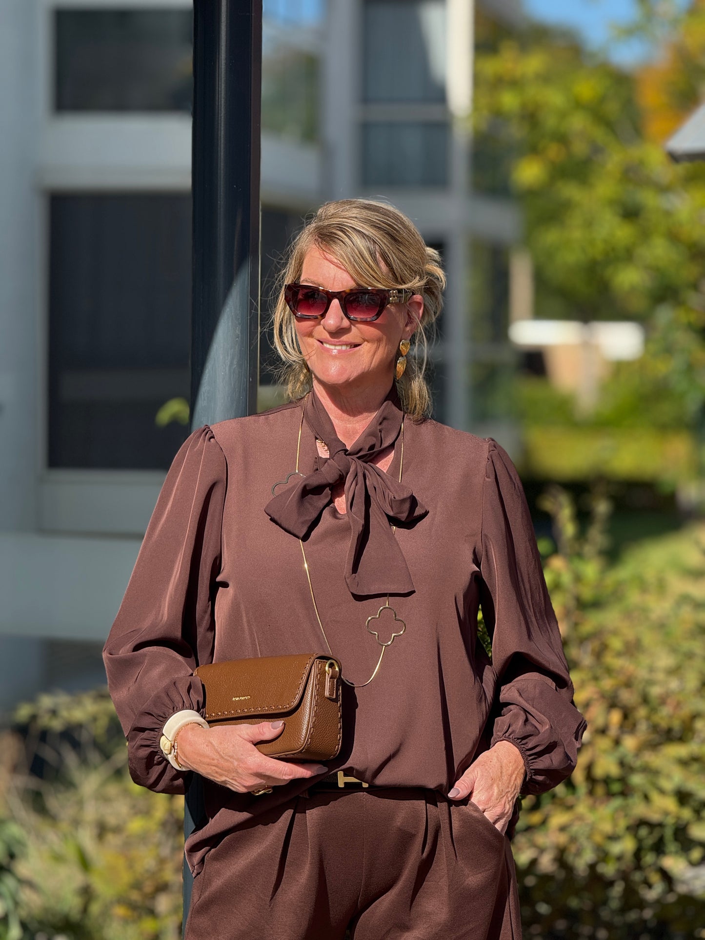 STRIK  Blouse - Bruin