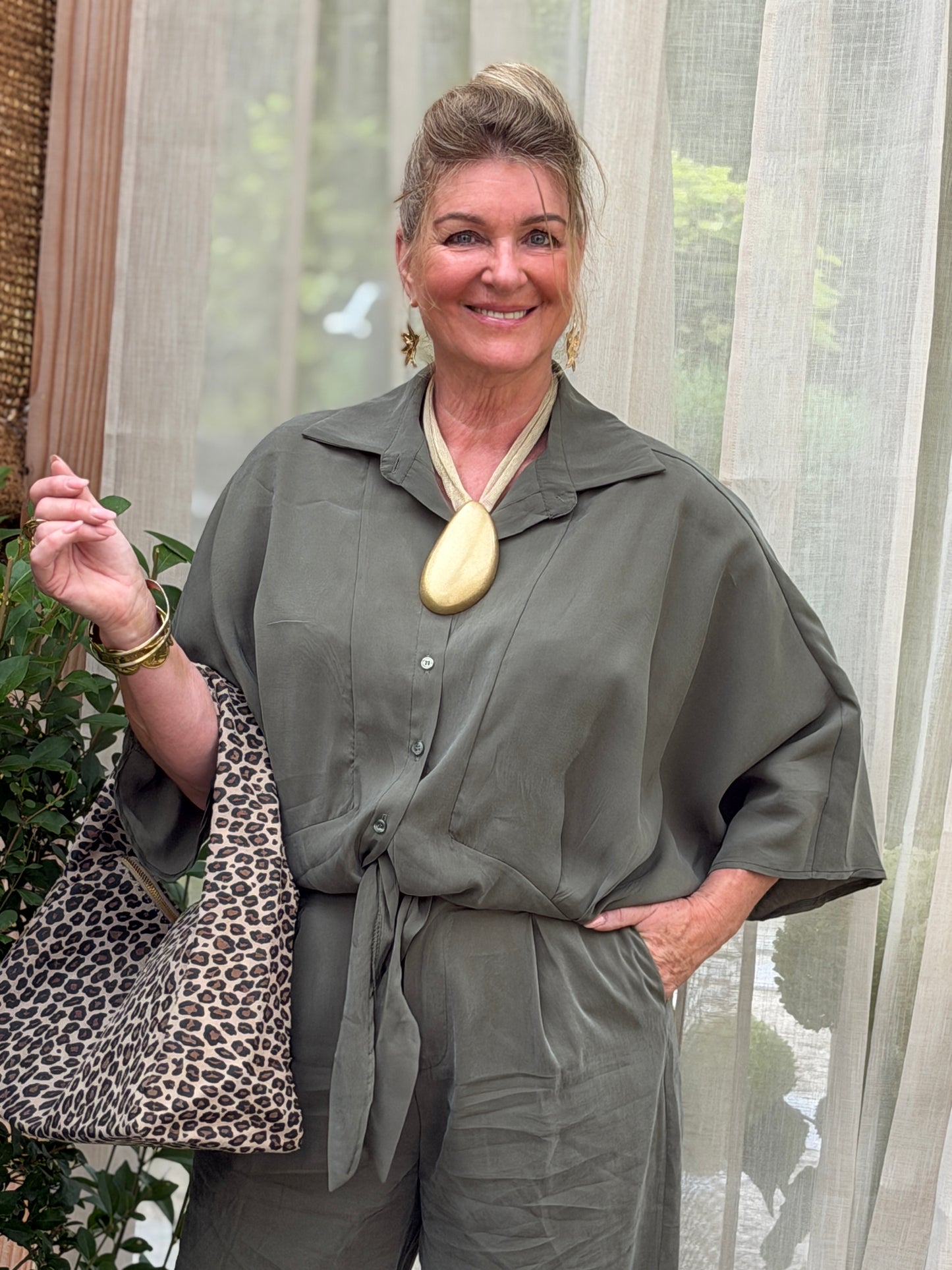 NOÉMI BLOUSE - GROEN