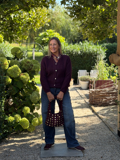 LILLY VEST - BORDEAUX