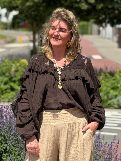 VIONA BLOUSE - BRUIN