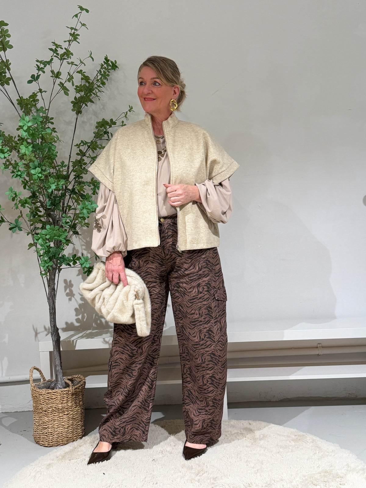 FAYE GILET - BEIGE