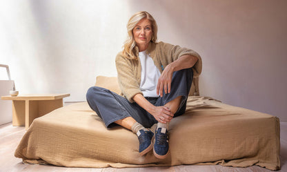 NYNKE  SNEAKER BLAUW
