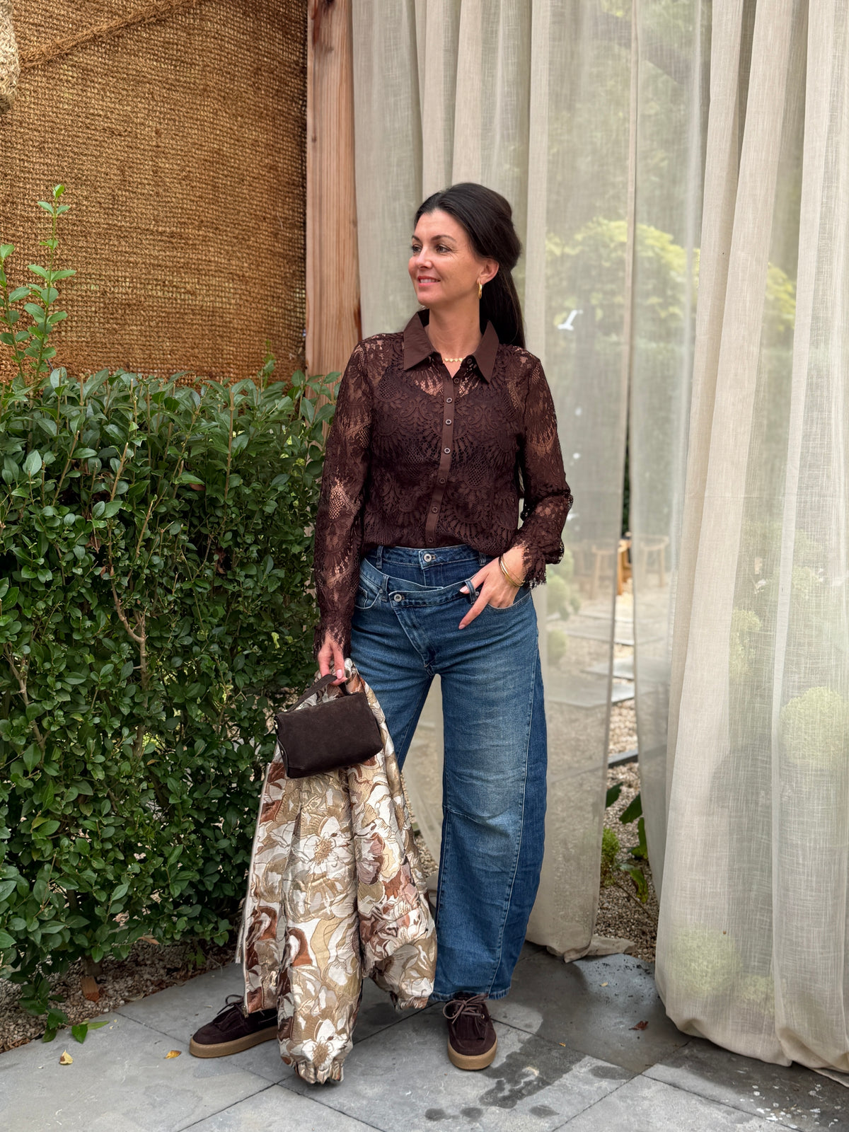 OKRAM BLOUSE - BRUIN