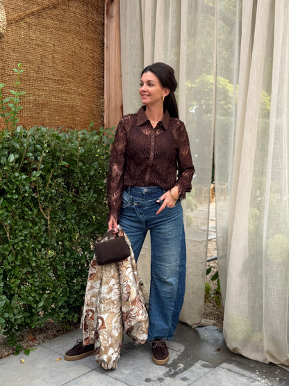 OKRAM BLOUSE - BRUIN