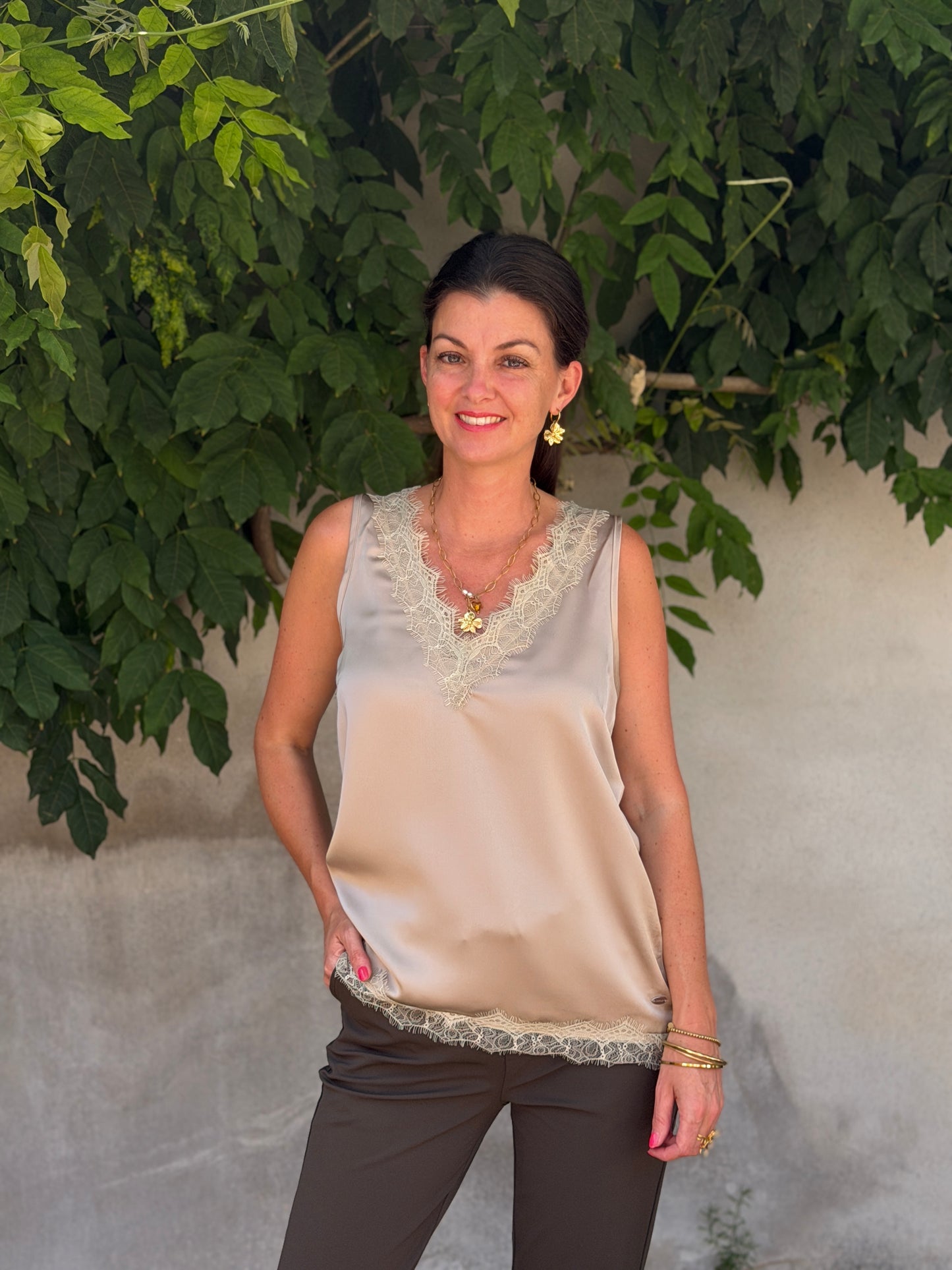 ELOS SATIN TOP
