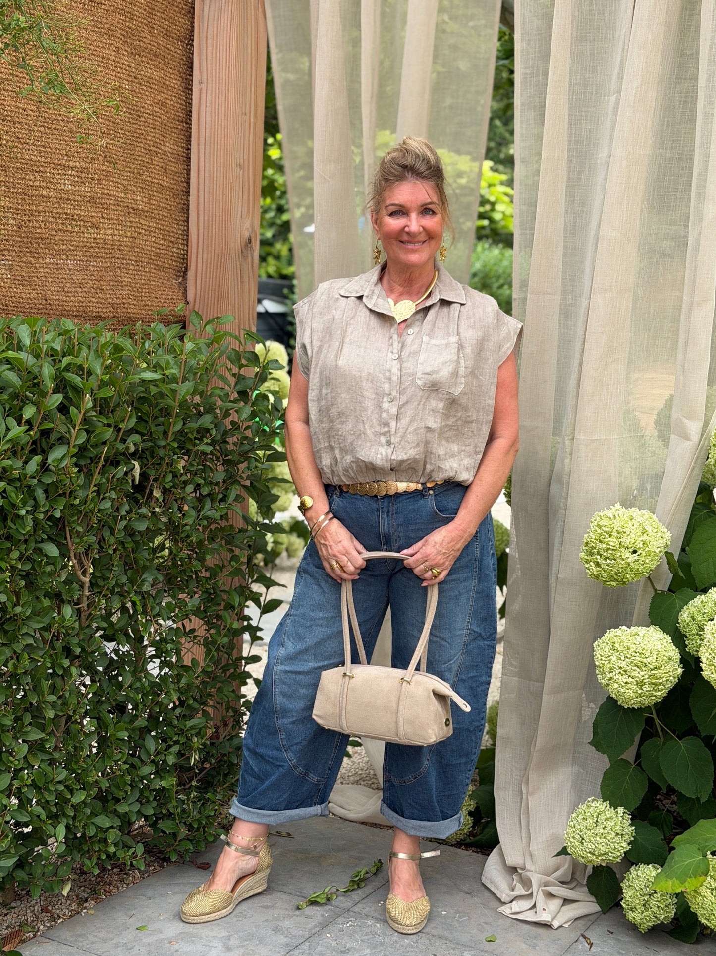 BALLOON BLOUSE - TAUPE