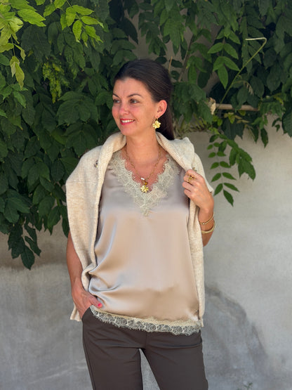 ELOS SATIN TOP