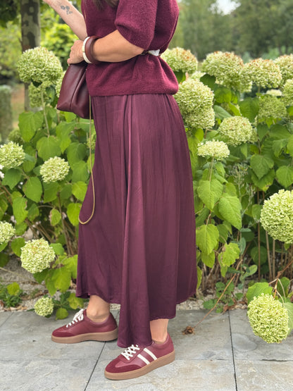 SATIN Rok - Bordeaux preorder