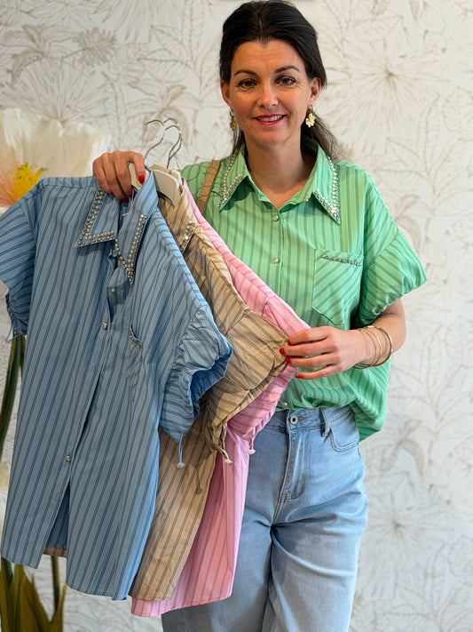 DIAMANT BLOUSE 4 kleuren