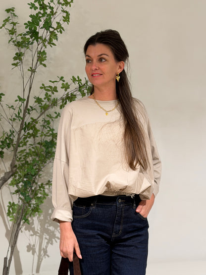 INEZ SHIRT - BEIGE