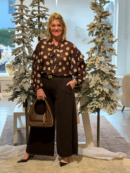 POLKA Blouse - Bruin