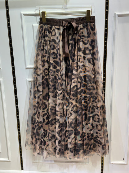 Tule Leopard Rok