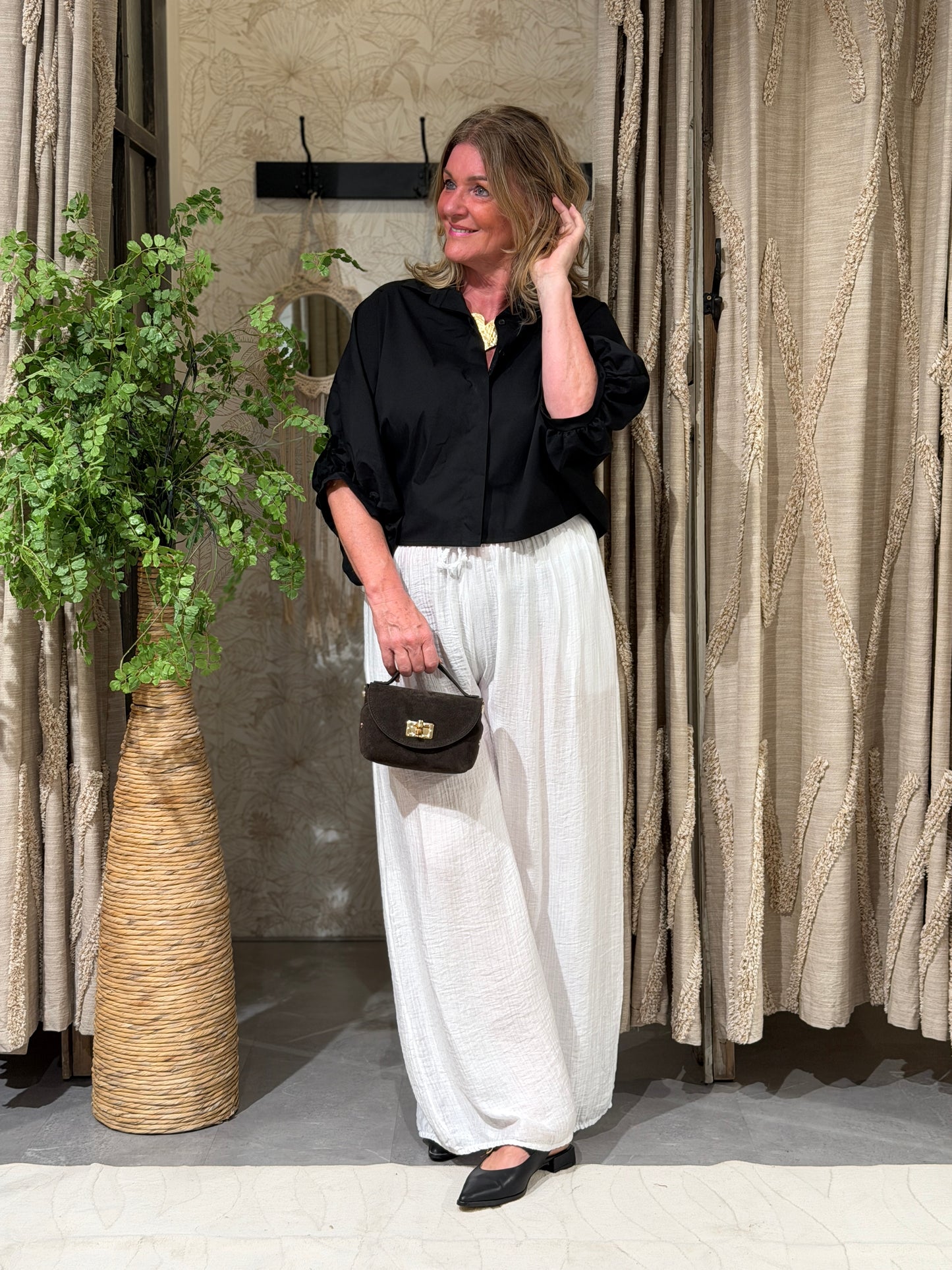 BALI BLOUSE - ZWART