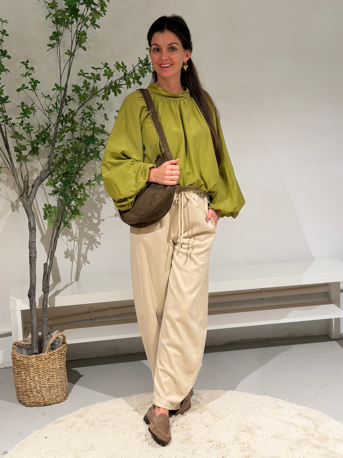 POSA  BLOUSE - GROEN