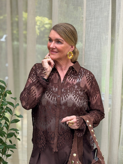 OKRAM BLOUSE - BRUIN