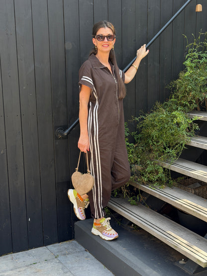 JUMPSUIT STRIPE - BRUIN