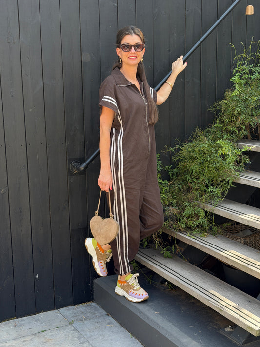 JUMPSUIT STRIPE - BRUIN