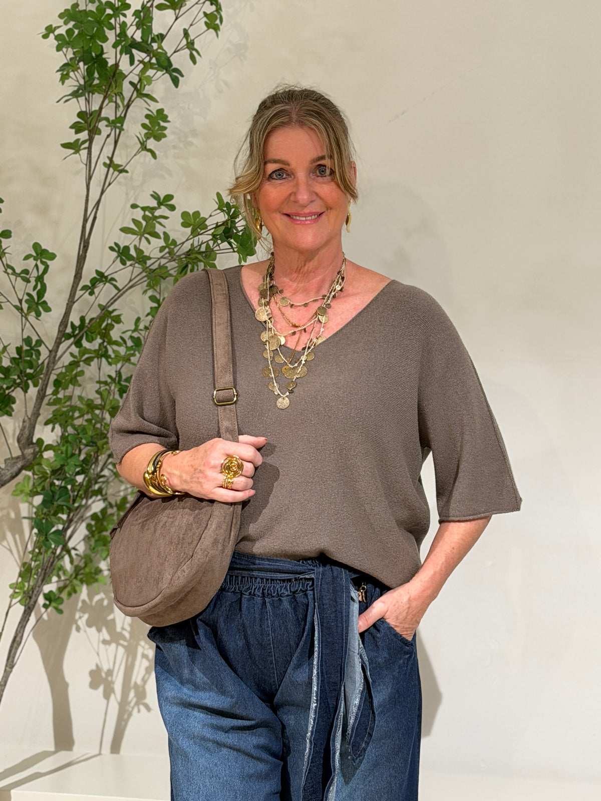 BASICO SHIRT - TAUPE