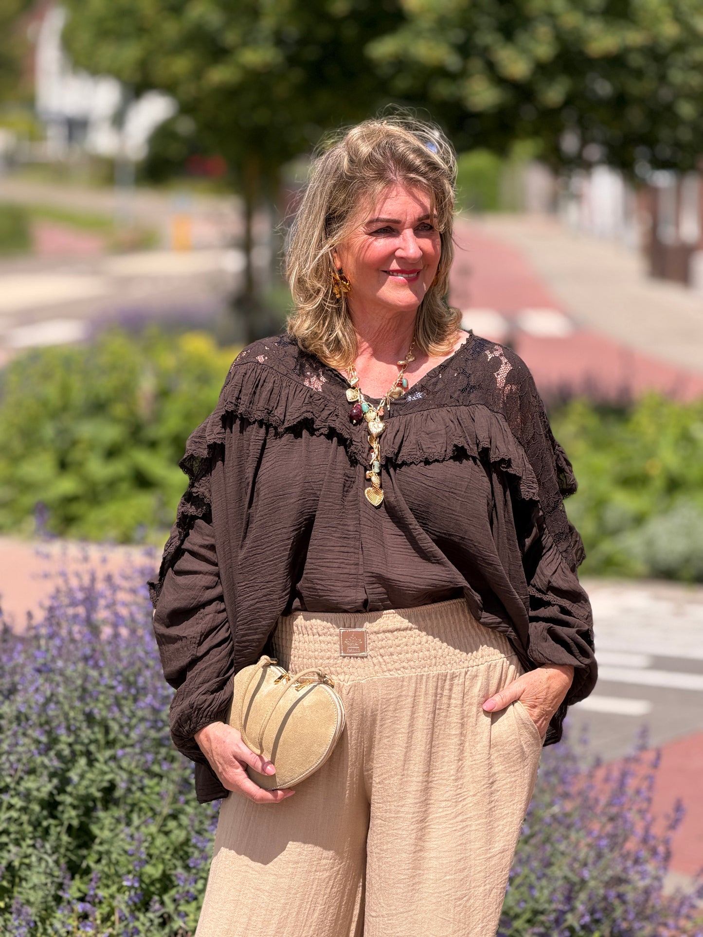 VIONA BLOUSE - BRUIN