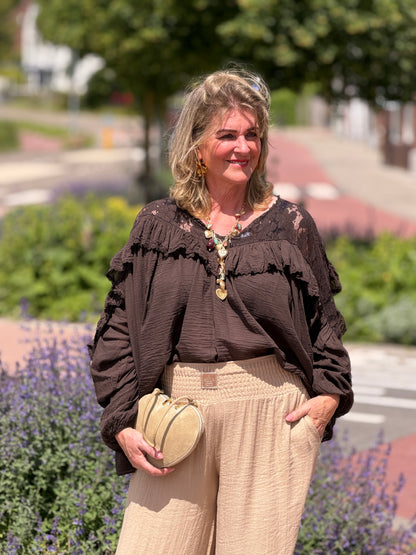 VIONA BLOUSE - BRUIN