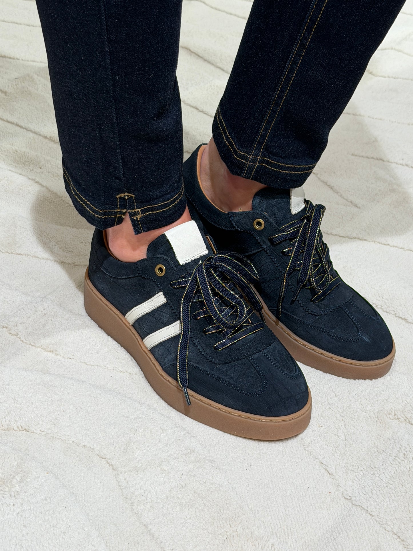 NYNKE  SNEAKER BLAUW