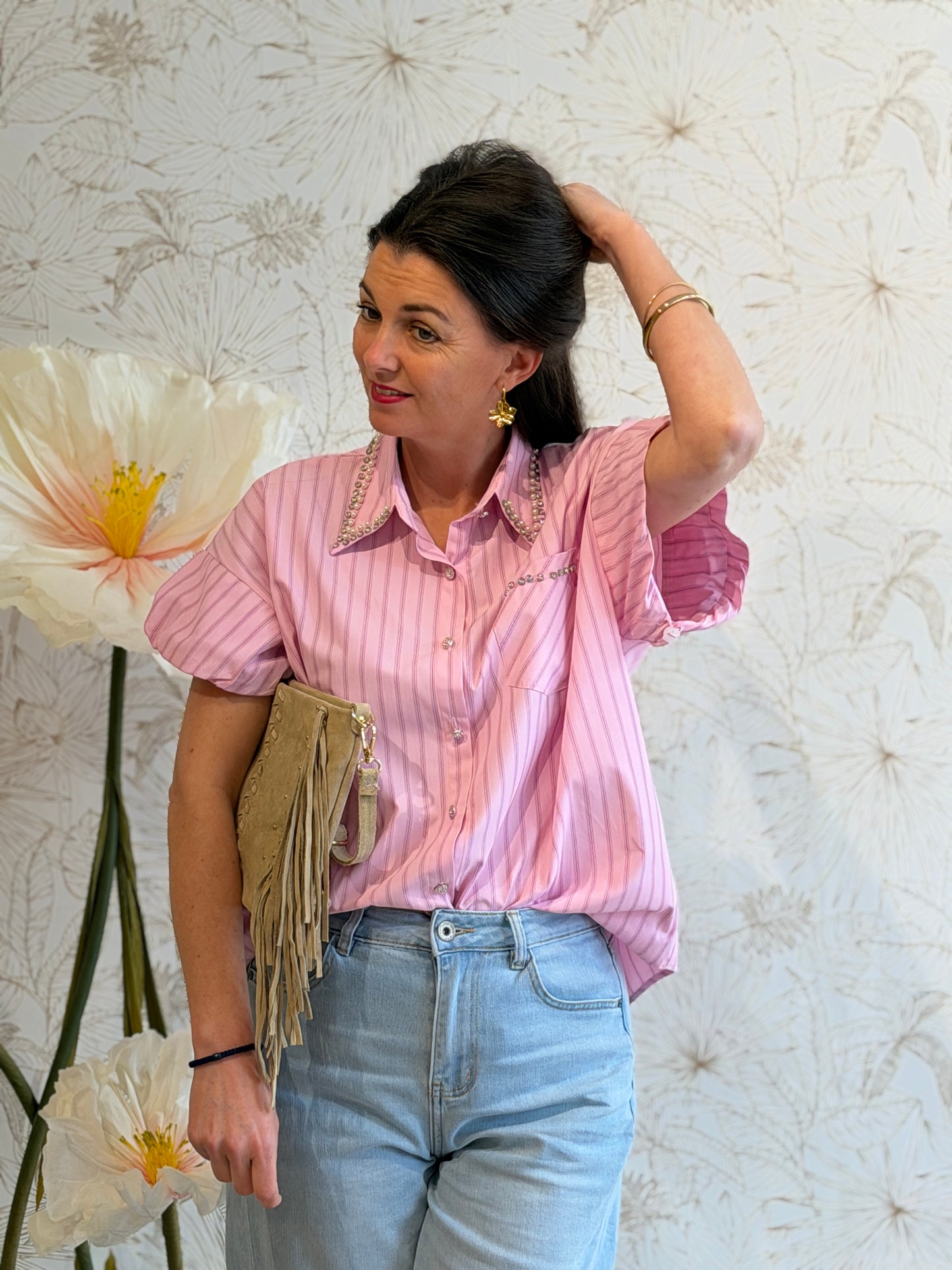 DIAMANT BLOUSE 4 kleuren