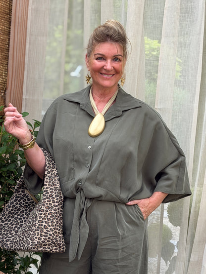 NOÉMI BLOUSE - GROEN