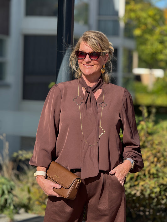 STRIK  Blouse - Bruin