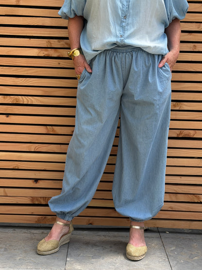 DENIM BALLOON BROEK