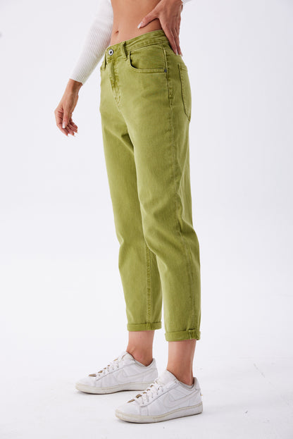 PANTALONI JEANS - Groen