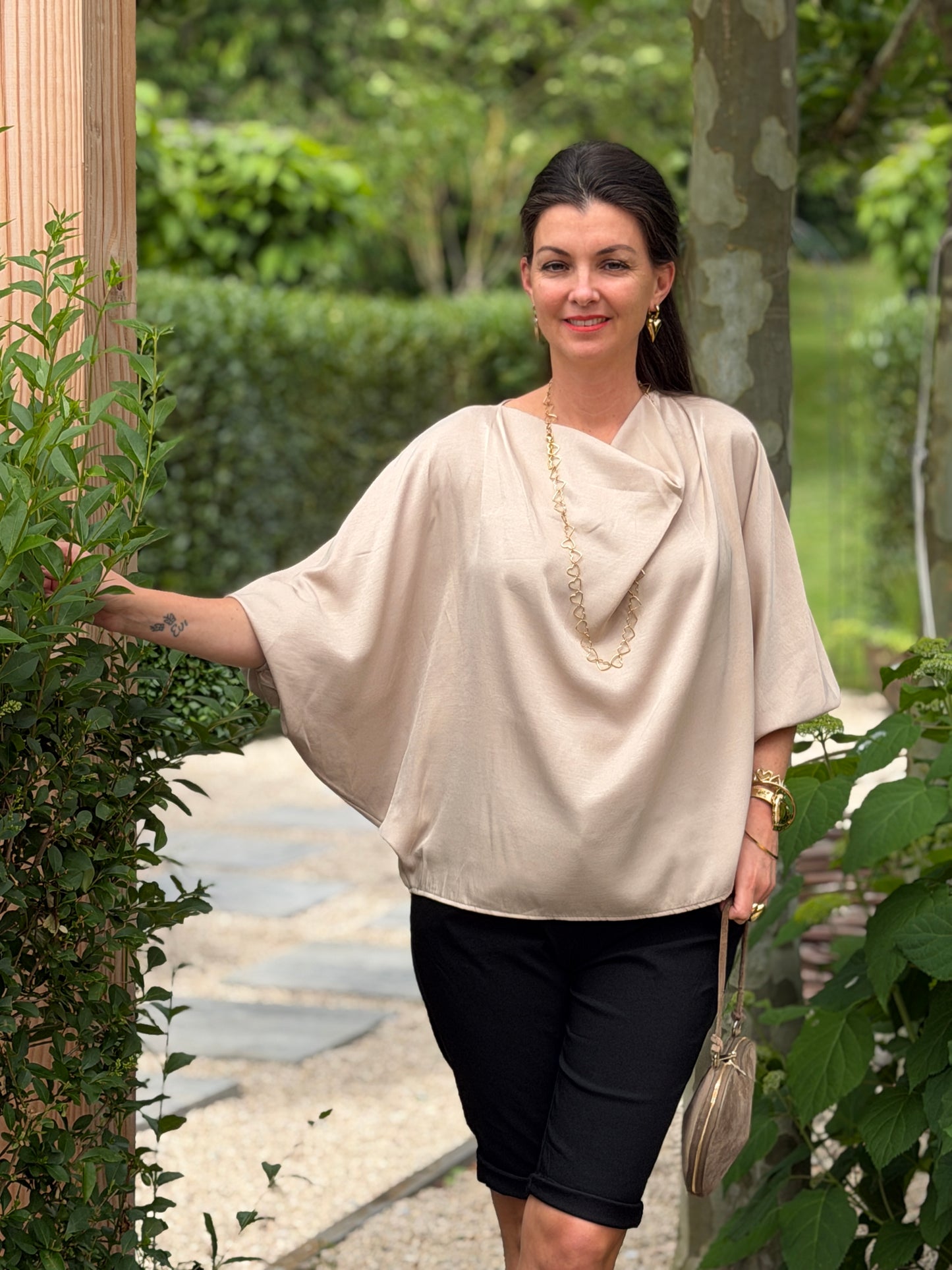 BONA SATINLOOK BLOUSE