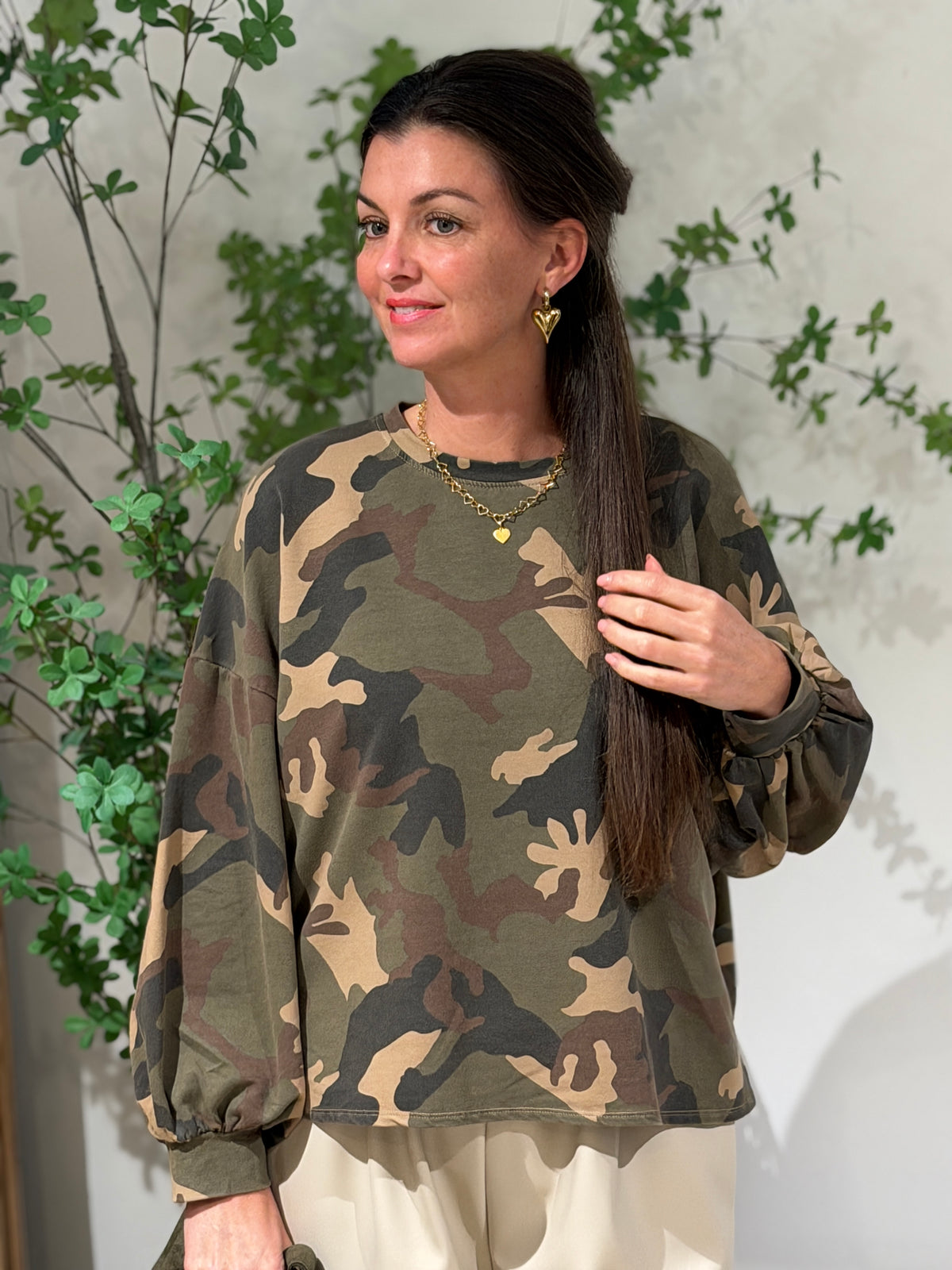 CAMO SWEATER