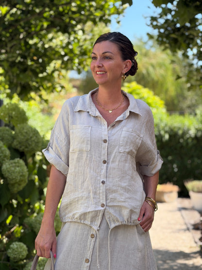 NOA BLOUSE - BEIGE