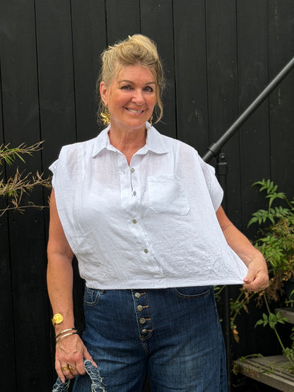BALLOON BLOUSE - WIT