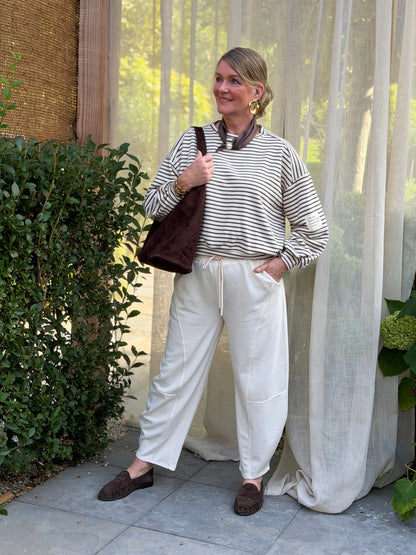 BARREL BROEK ECRU
