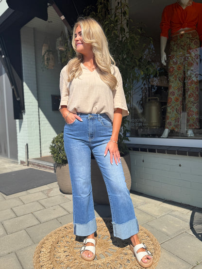 Wide 7/8 Jeans
